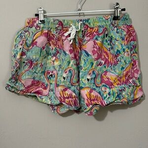 Flamingo Pajama Shorts Size‎ Medium